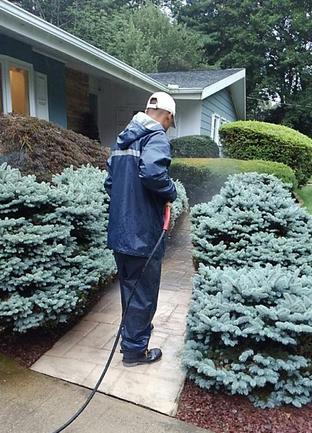 Completed exterior cleaning work by The Powerwash Guys