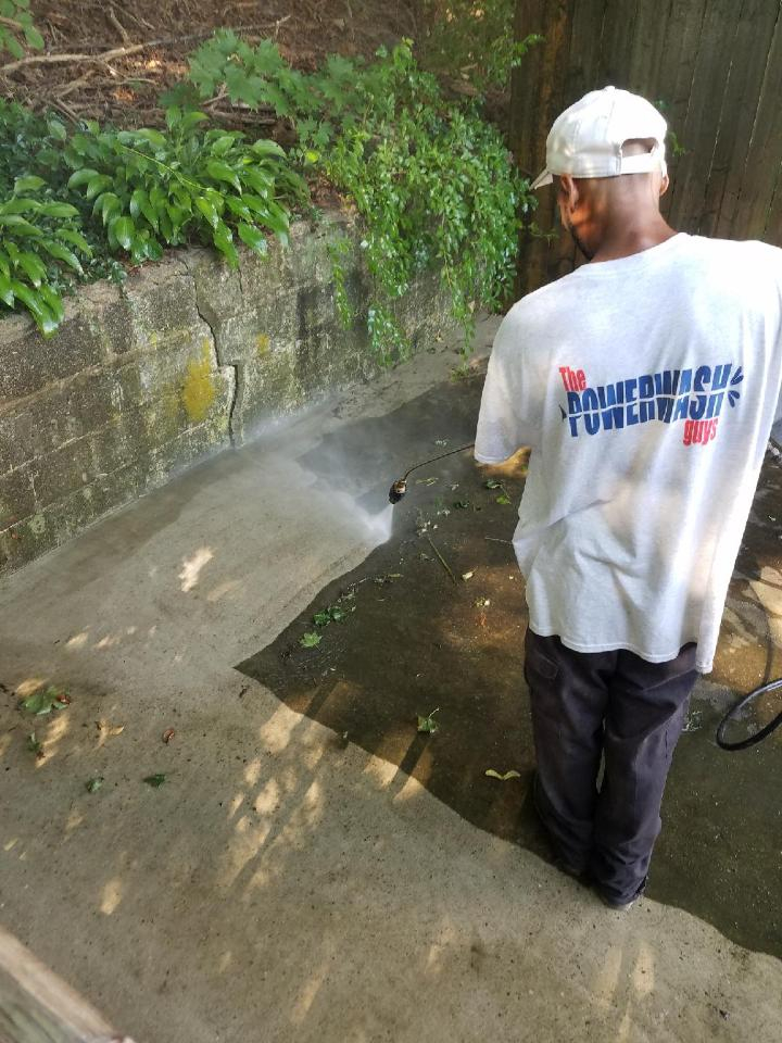 Completed exterior cleaning work by The Powerwash Guys